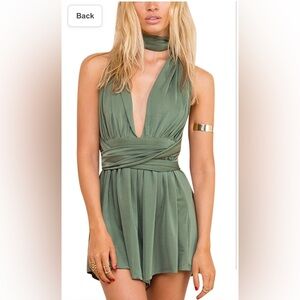 SOLD!! Women romper convertible plunge